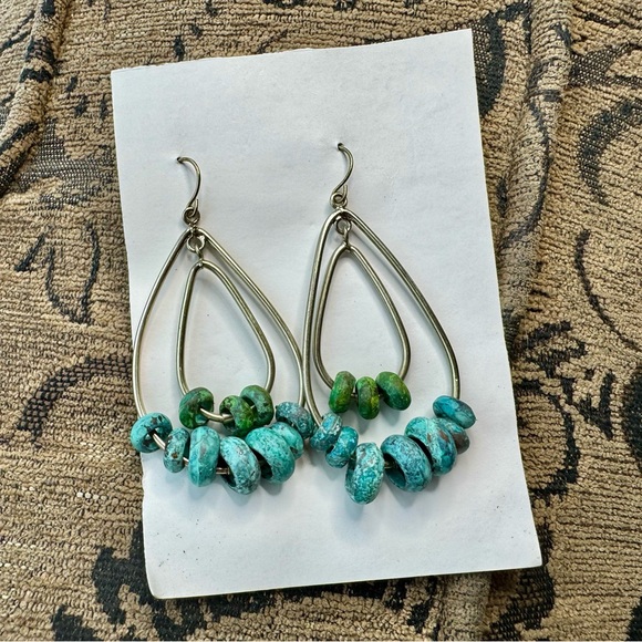 Turquoise earrings - Picture 2 of 6